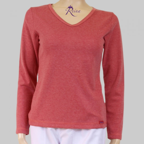 1021 - REINA V-NECK LONG SLEEVE T-SHIRT