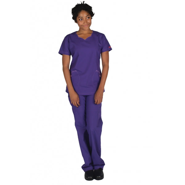 1212 - SCALLOP NECK LINE SCRUB SET