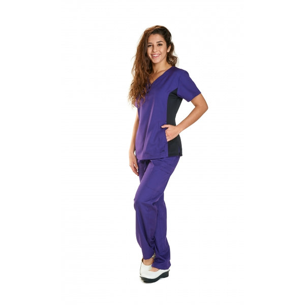 121 - SPORTY V-NECK SCRUB SET