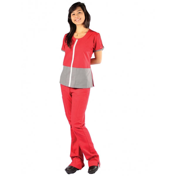 13414 - MULTITONE ROUND NECK SCRUB SET