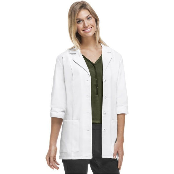 1470-CHEROKEE WOMEN 30" 3/4 SLV LAB COAT