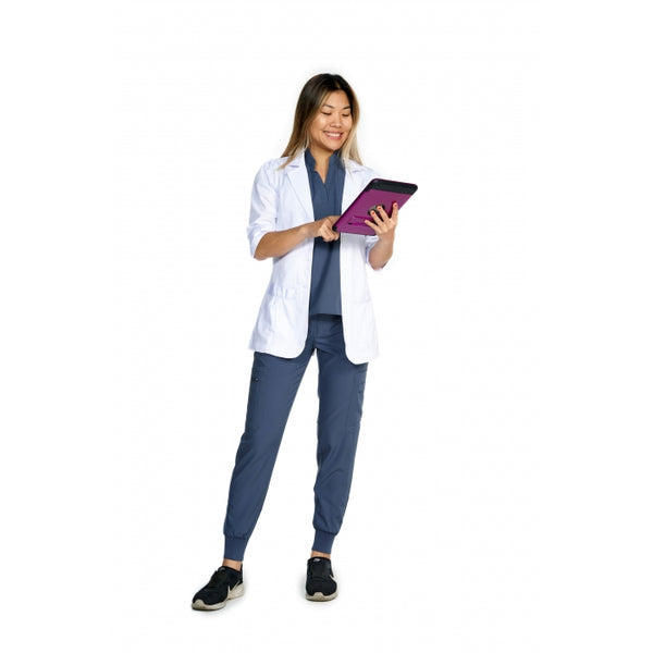 2029 - 29" THREE QUARTER SLEEVE BELOW WAIST 2 POCKET CONSULATION LABCOAT