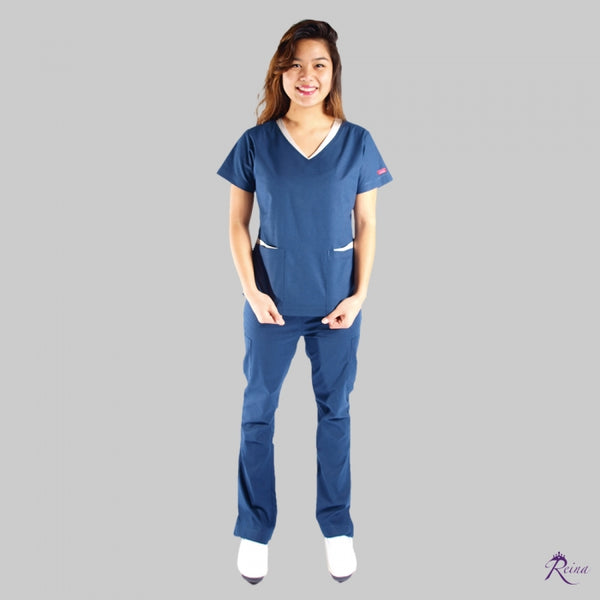 88103 - V-NECK SAILOR STYLE WORK WEAR SCRUB SET